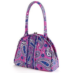 Vera Bradley Eloisein Boysenberry Floral Kisslock